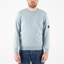 Cotton Crepe Crewneck Lens Knit