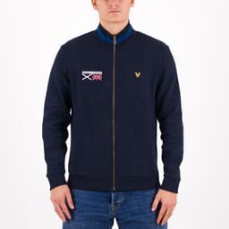 Flag Crew Neck Tipped Sweatshirt - 1