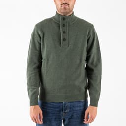 Patch Half Zip Sweater - 1