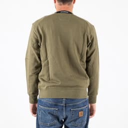 Diagonal Raised Fleece Crewneck Sweatshirt - 5
