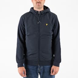 Half Raglan Sleeve Panneled Hoodie - 1