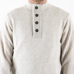 Patch Half Zip Sweater - 6