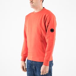 Diagonal Raised Fleece Crew Neck Lens Sweatshirt - 3