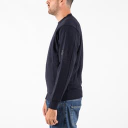 Diagonal Raised Fleece Crewneck Sweatshirt - 4