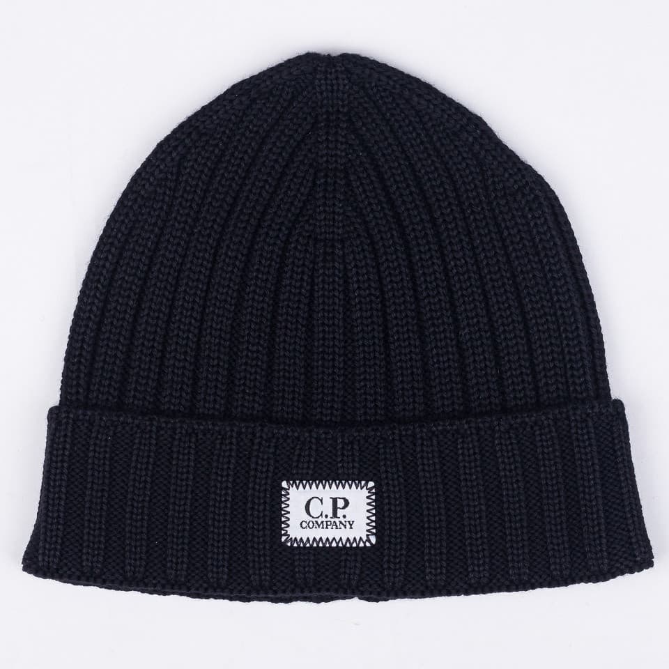 Extra Fine Merino Wool Logo Beanie - 1