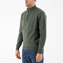 Patch Half Zip Sweater - 3