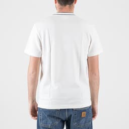Stretch piqué Tipped T-Shirt - 4