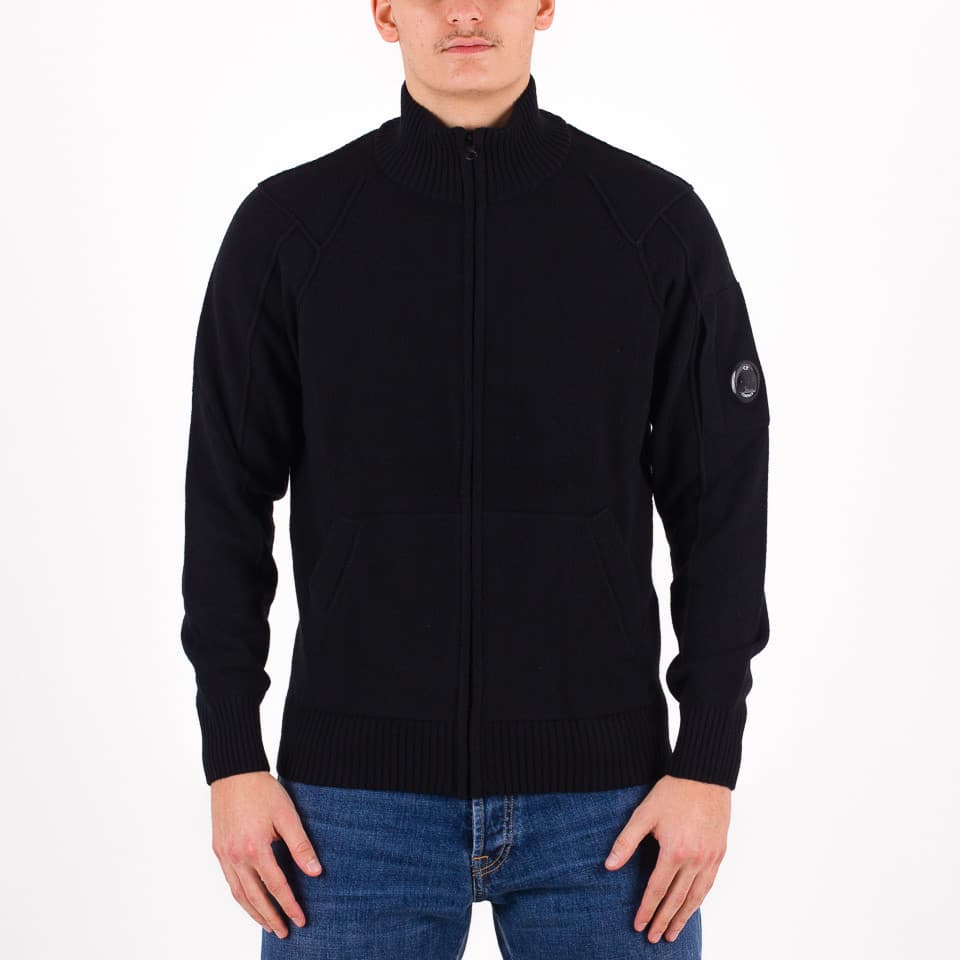 Roll Neck Cardigan Zipped Sweater - 1