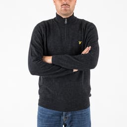 Lambswool Blend Quarter Zip Jumper - 2