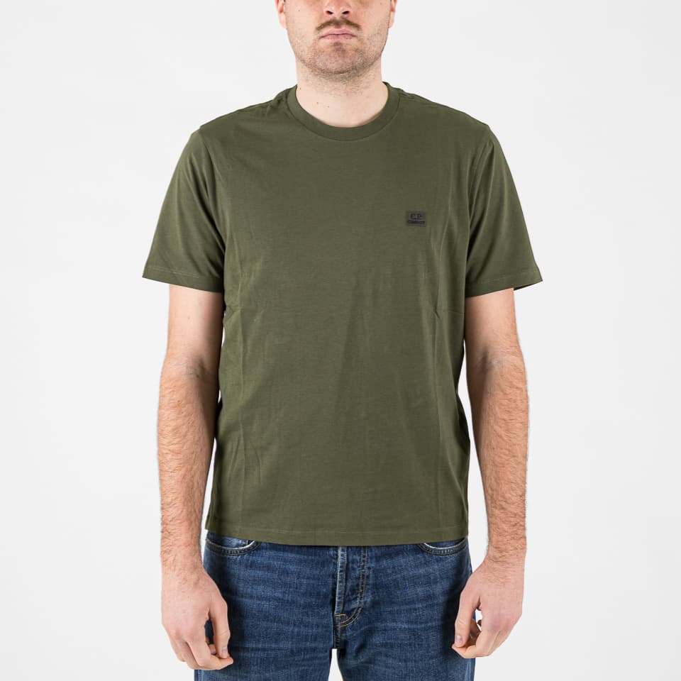 30/1 Jersey Short Sleeve Logo Patch T-Shirt - C.P. Company - T-shirts