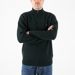 Textured Half Zip Jumper Sweater - 2