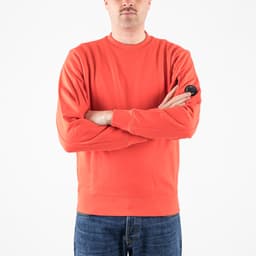 Diagonal Raised Fleece Crew Neck Lens Sweatshirt - 2