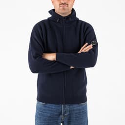 Lambswool GRS Hooded Full Zip Sweater - 2