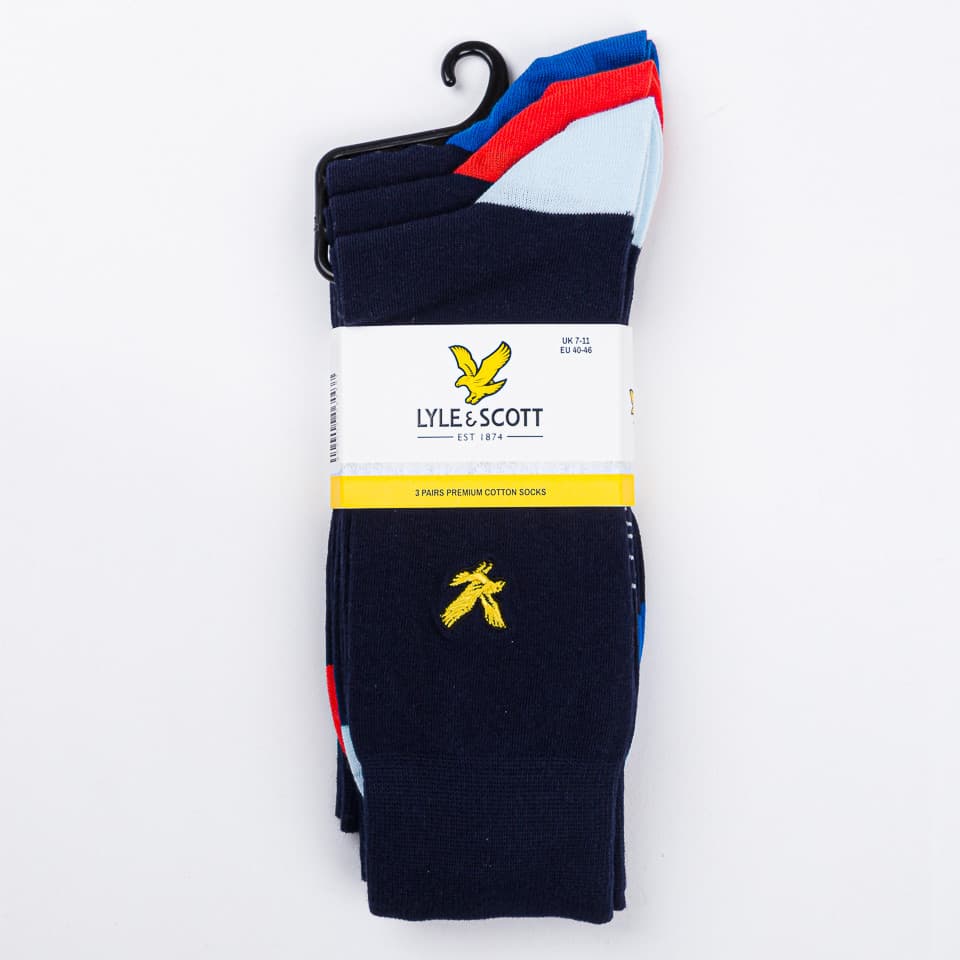 Kennedy 3 Pack Multi Socks - 1