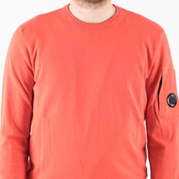 Cotton Crepe Crewneck Lens Knit - 6