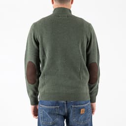 Patch Half Zip Sweater - 5