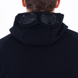 Diagonal Raised Fleece Goggle Hoodie - 7