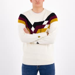 Geometric Stripe Knitted Jumper - 3