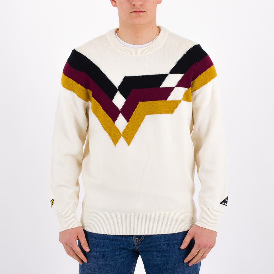 Geometric Stripe Knitted Jumper - 1
