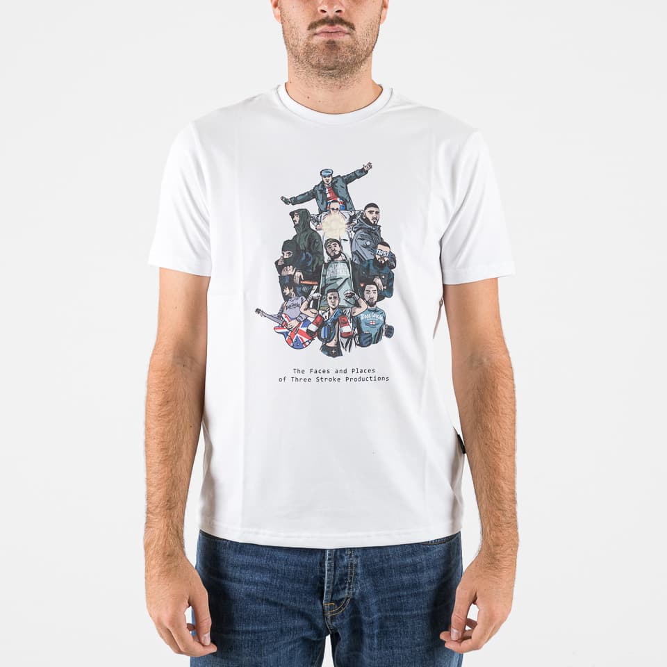 The Faces and Places T-Shirt - Three Stroke - T-shirts