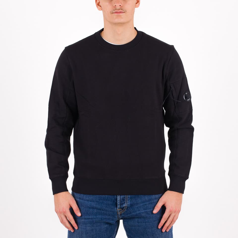 Diagonal Raised Fleece Lens Sweatshirt - 1