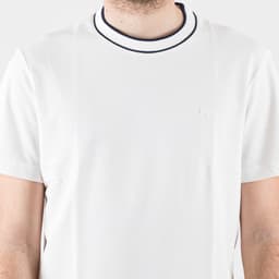 Stretch piqué Tipped T-Shirt - 5
