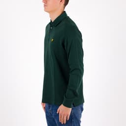 Long Sleeve Polo Shirt With Cord Collar - 2