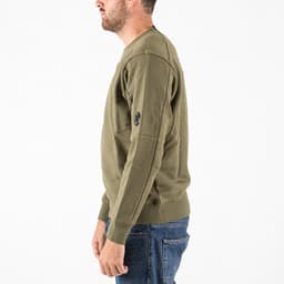 Diagonal Raised Fleece Crewneck Sweatshirt - 4