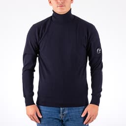 Extrafine Merino Wool Turtle Neck Knit - 1