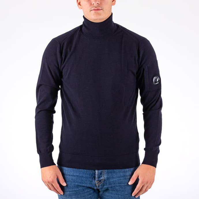 Extrafine Merino Wool Turtle Neck Knit - 1