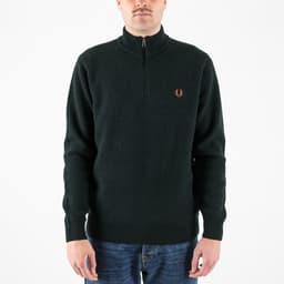 Textured Half Zip Jumper Sweater - 1