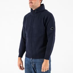 Lambswool GRS Hooded Full Zip Sweater - 3
