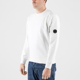 Diagonal Raised Fleece Crew Neck Lens Sweatshirt - 3
