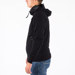 Diagonal Raised Fleece Zipped Goggle Hoodie - 4