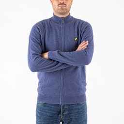 Lambswool Blend Zip Through Cardigan - 2