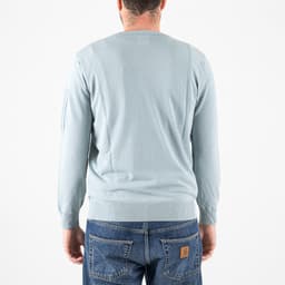 Cotton Crepe Crewneck Lens Knit - 5