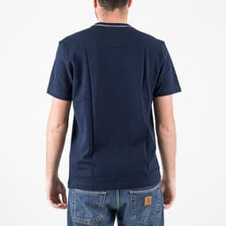 Stretch piqué Tipped T-Shirt - 4