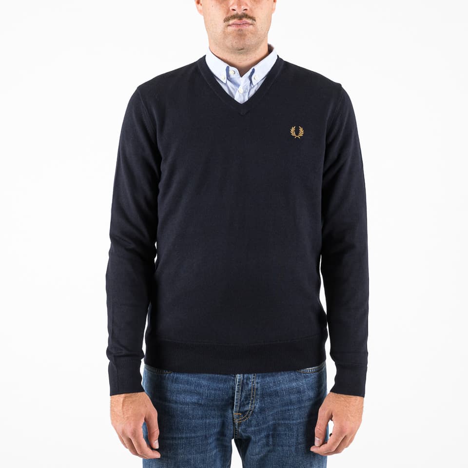 Classic V Neck Jumper - 1