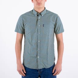Short Sleeve Gingham Shirt - 1