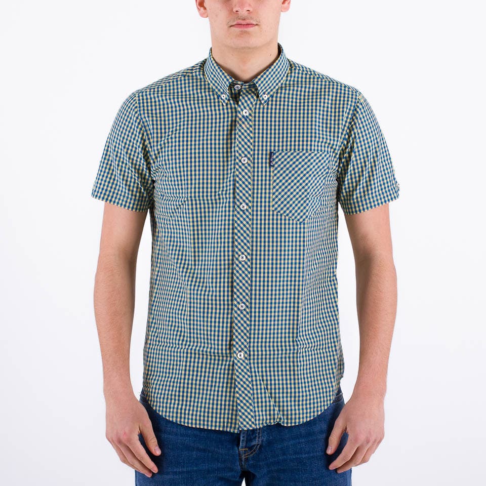 Short Sleeve Gingham Shirt - 1