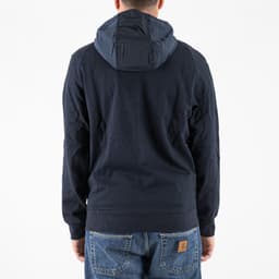 Half Raglan Sleeve Panneled Hoodie - 5