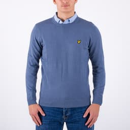 Cotton Merino Crew Neck Jumper - 1