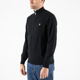 Lambswool Blend Zip Through Cardigan - 3