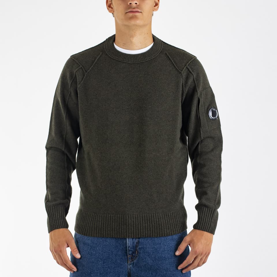 Crew Neck Lambswool Sweat - 1