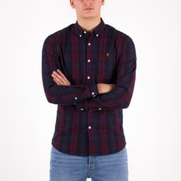 Brewer Tartan Slim Fit Oxford Shirt - 3