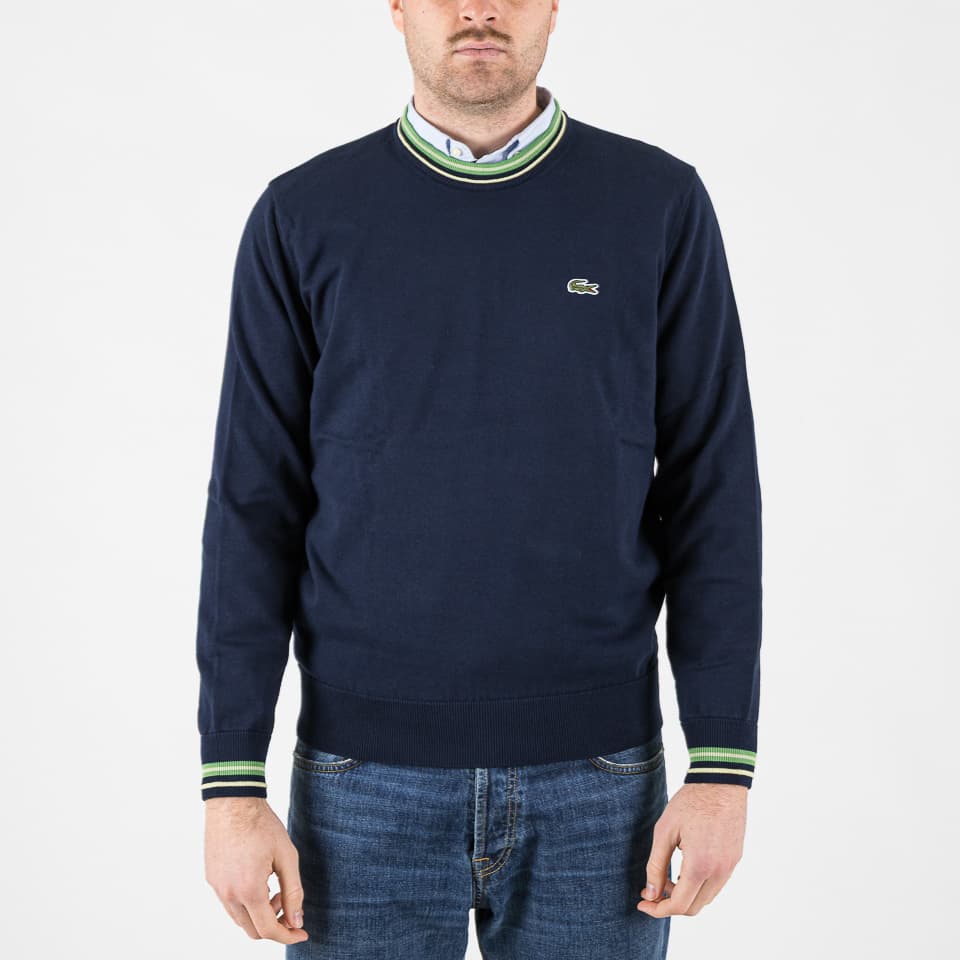 Striped Cotton Jersey Sweater - Lacoste - Maglie