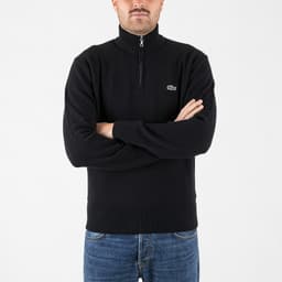 1/4 Zip Sweater in Brushed Wool - 2