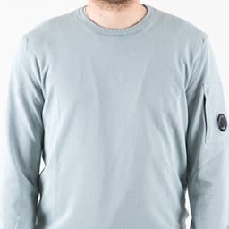 Cotton Crepe Crewneck Lens Knit - 6