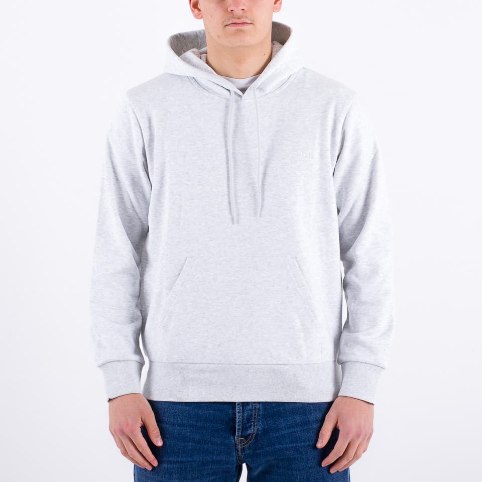 Hooded Script Embroidery Sweatshirt - 1