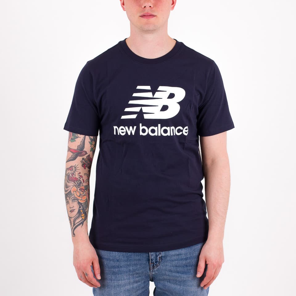 Essentials Stacked Logo Tee - 1